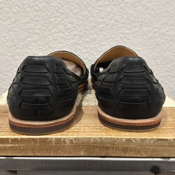 Nisolo Huarache Leather Sandals Black 12.5 - Picture 7 of 9